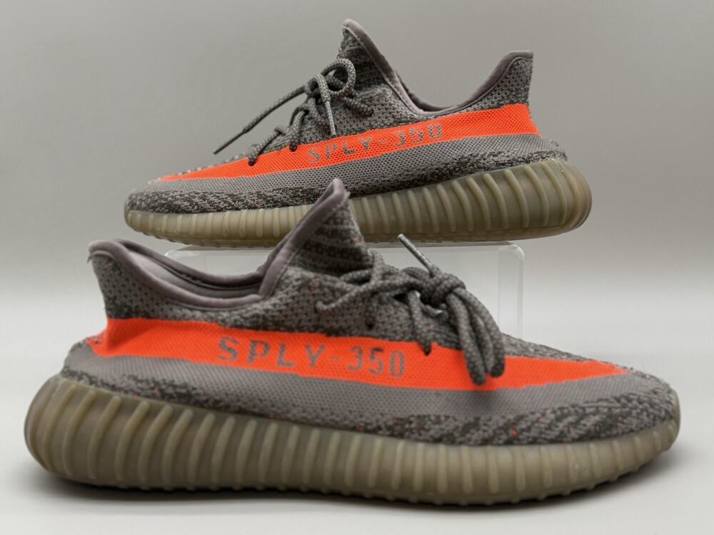 adidas Yeezy Boost 350 V2 Beluga 2016 BB1826 Gray Orange Men's Size 10 Sneakers